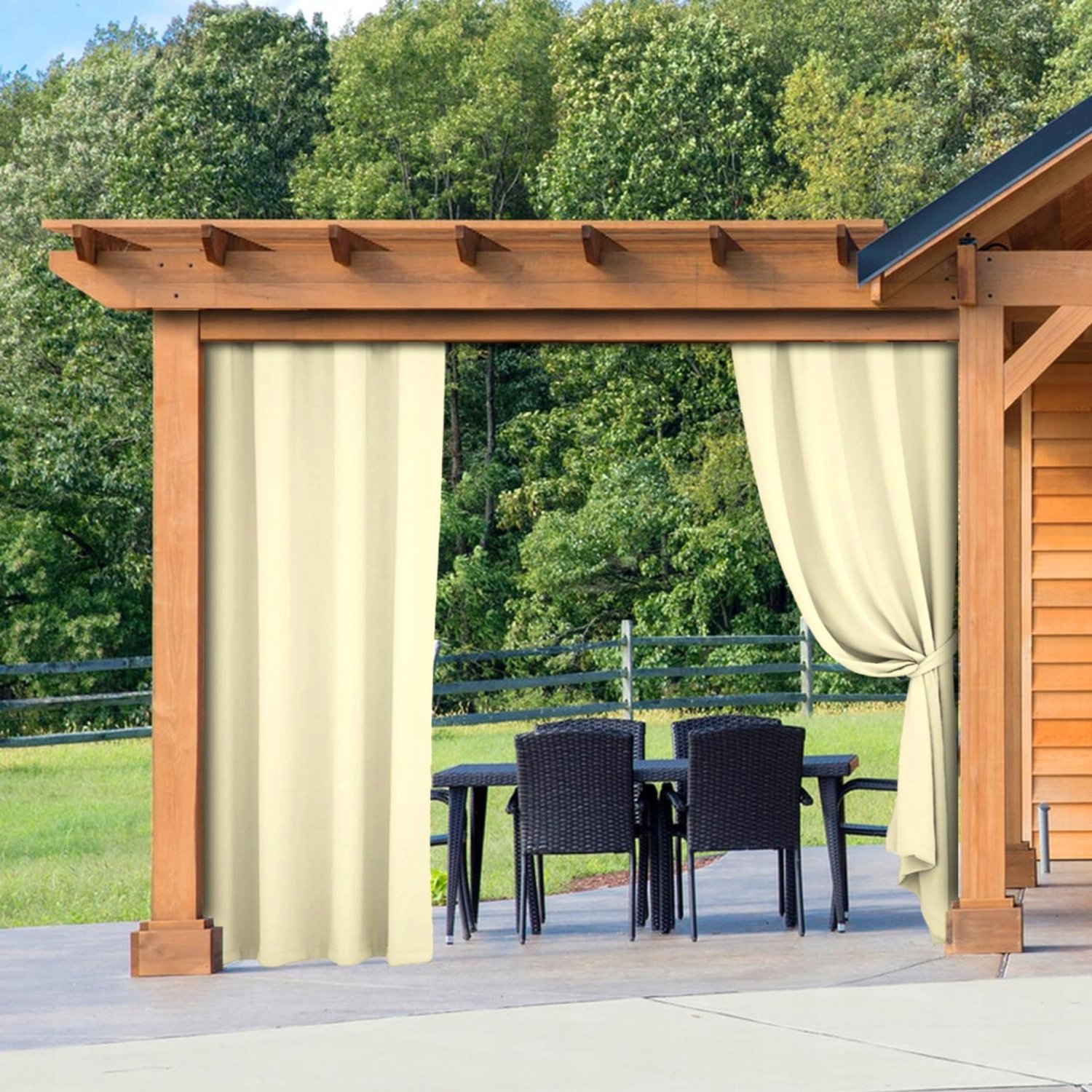 Waterdicht Gordijn voor Tuin en Terras 155x220cm