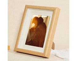 Fotolijst van MDF - Lijst voor foto's - Muurdecoratie - Stijlvol ontwerp - 10x15 cm - Zwart