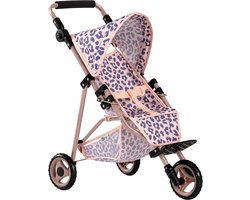 howa Poppenbuggy Leo – Poppenwagen, Jogger voor Poppen tot 50 cm met in Hoogte verstelbare Duwbeugel 2240