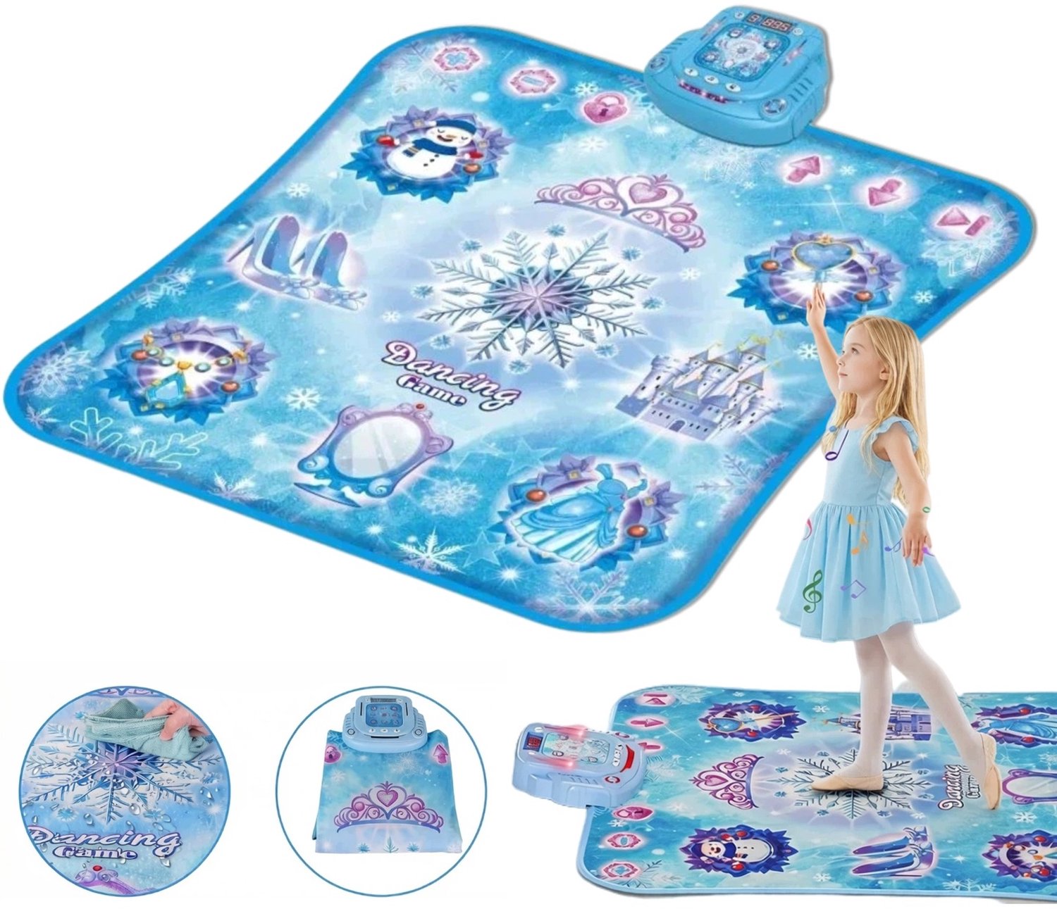 Dansmat voor Kinderen met LED, Bluetooth & Muziek - 9 Niveaus