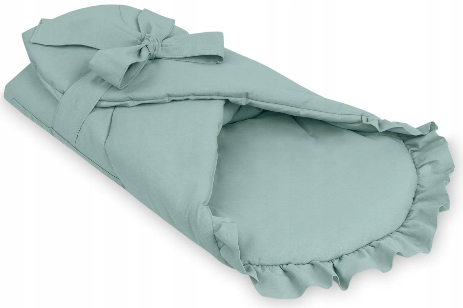 Zachte Katoenen Babywikkeldoek met Ruches - Merkloos