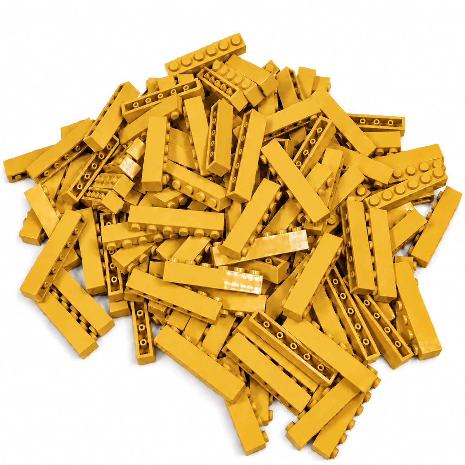 100 Bouwstenen 1x6 | Geel | Compatibel met Lego Classic | Keuze uit vele kleuren | SmallBricks
