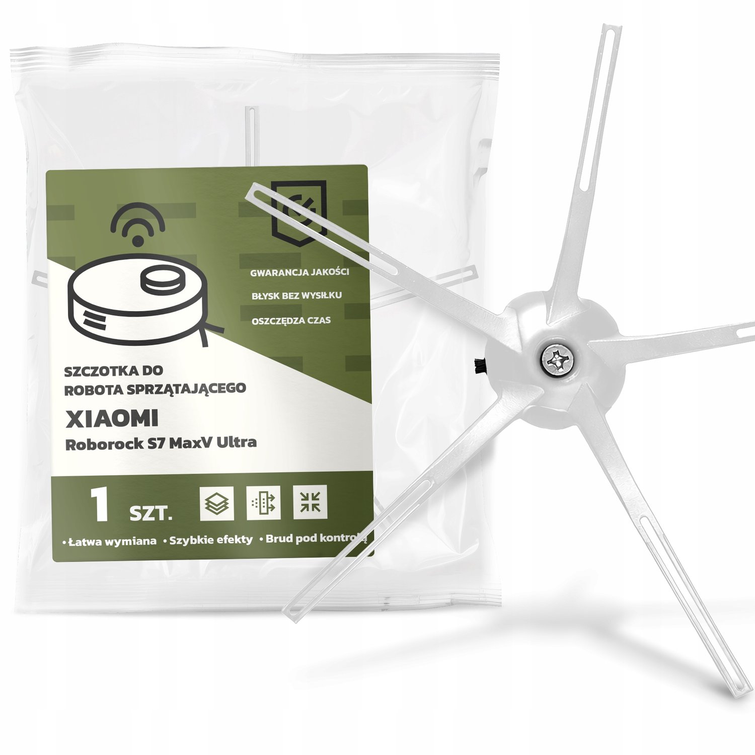 Zijborstel voor Xiaomi Roborock S7 MaxV Ultra - 5 armen, duurzaam