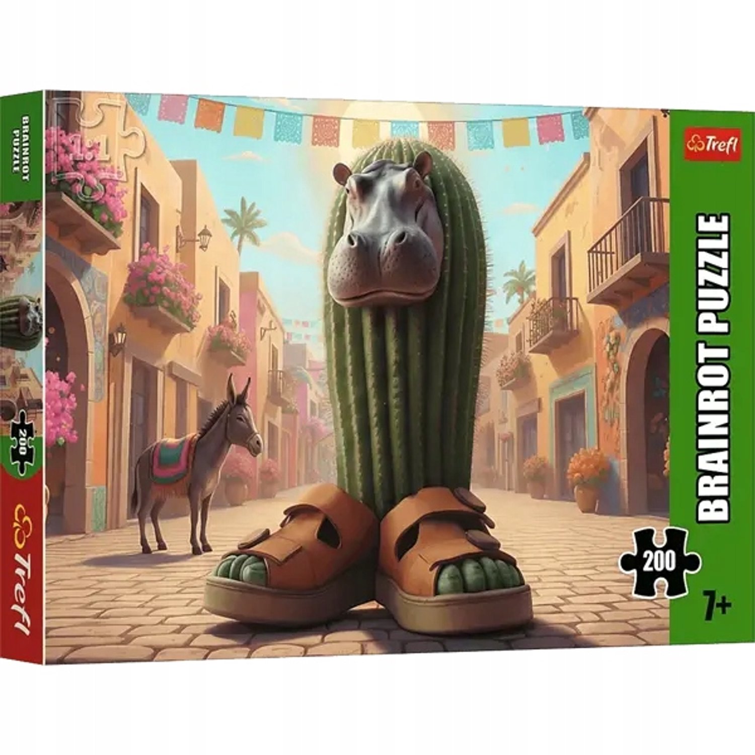 Trefl Puzzel 200 Stukken - Grappige Kaktus Hippopotamus