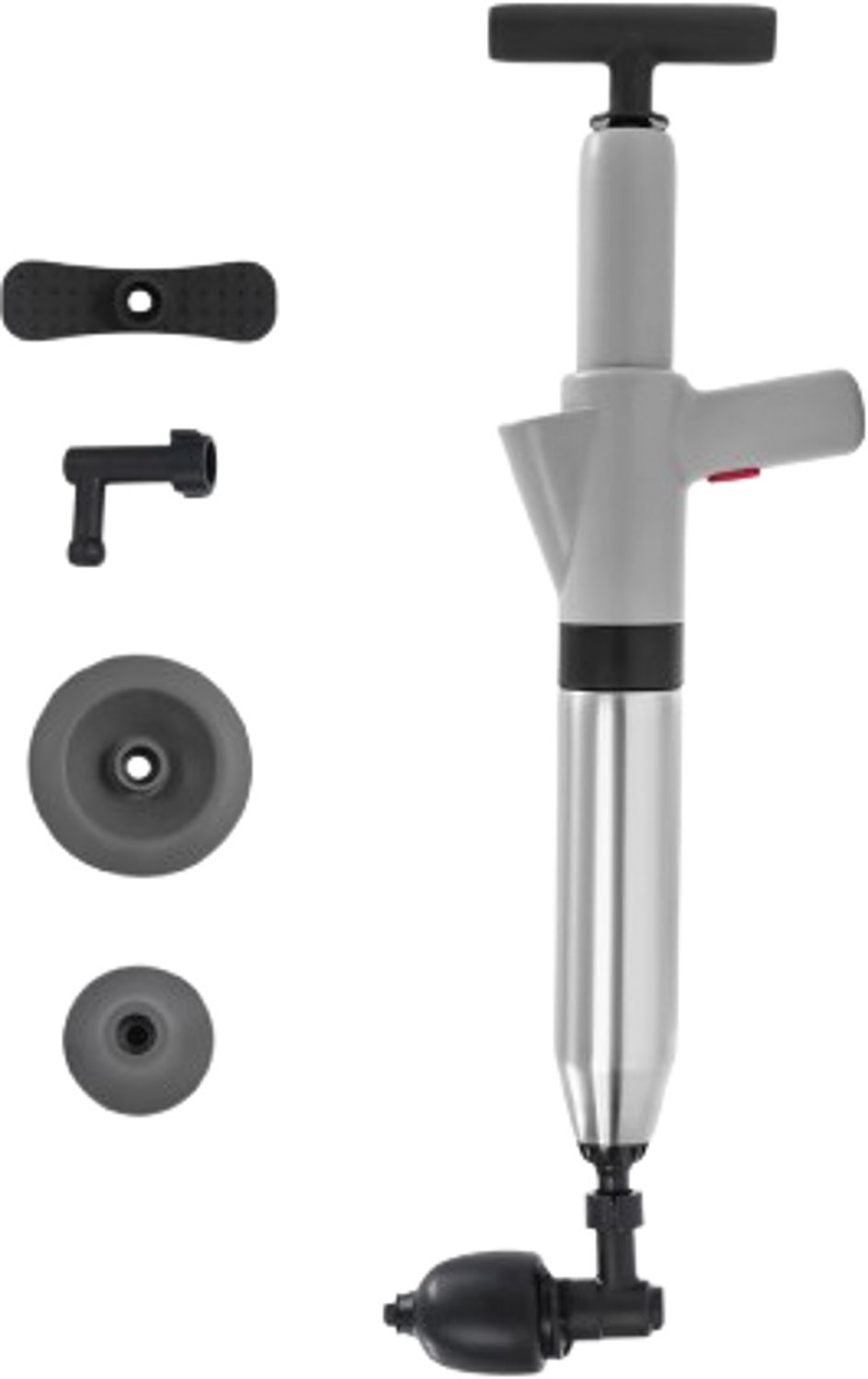 Cellista Ontstopper Hogedruk - Toilet Ontstopper - Luchtdruk Ontstopper - Afvoer Ontstopper - Manometer - 3 Verwisselbare Koppen - 2-6 Bar