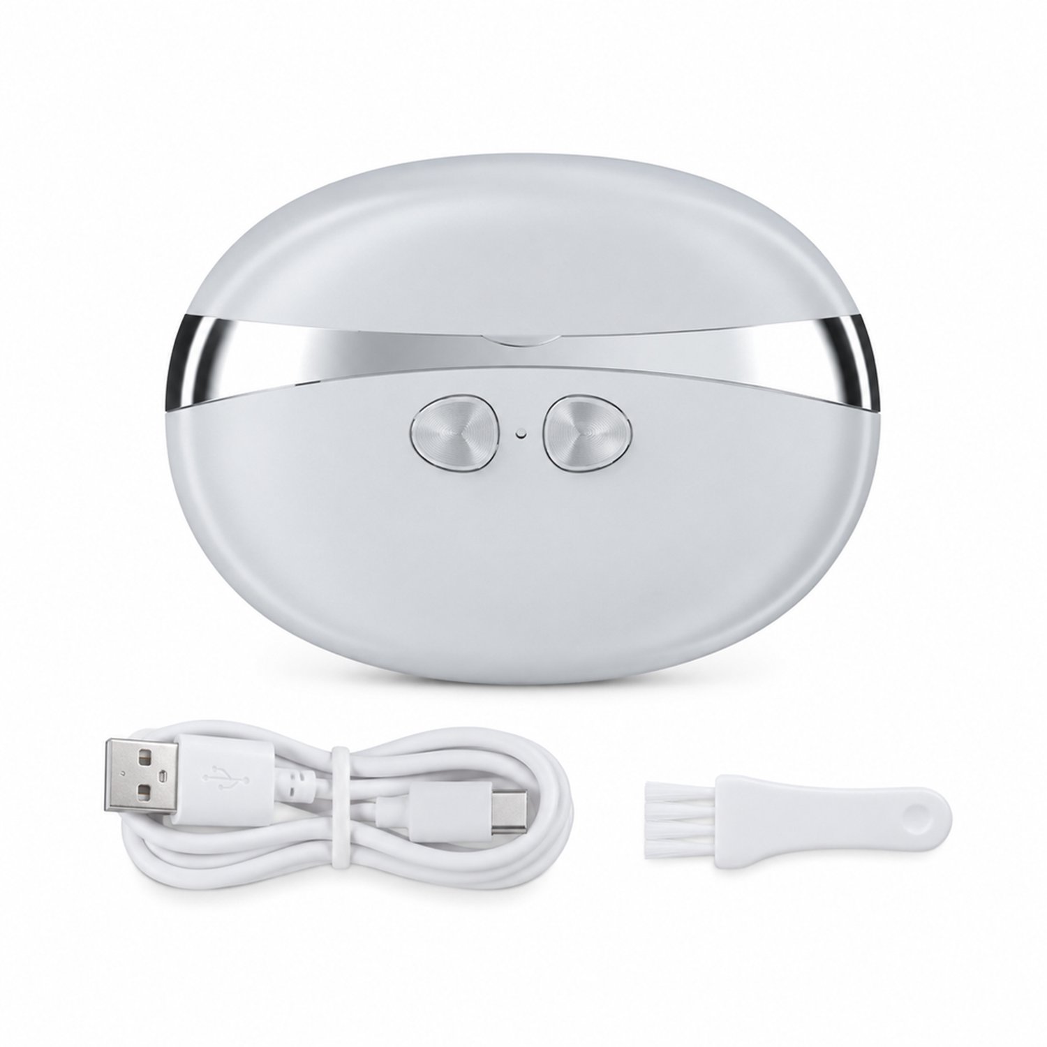 Elektrische nagelknipper - 3-in-1 automatisch met verlichting - compact en draagbaar - inclusief USB-kabel en klein borsteltje