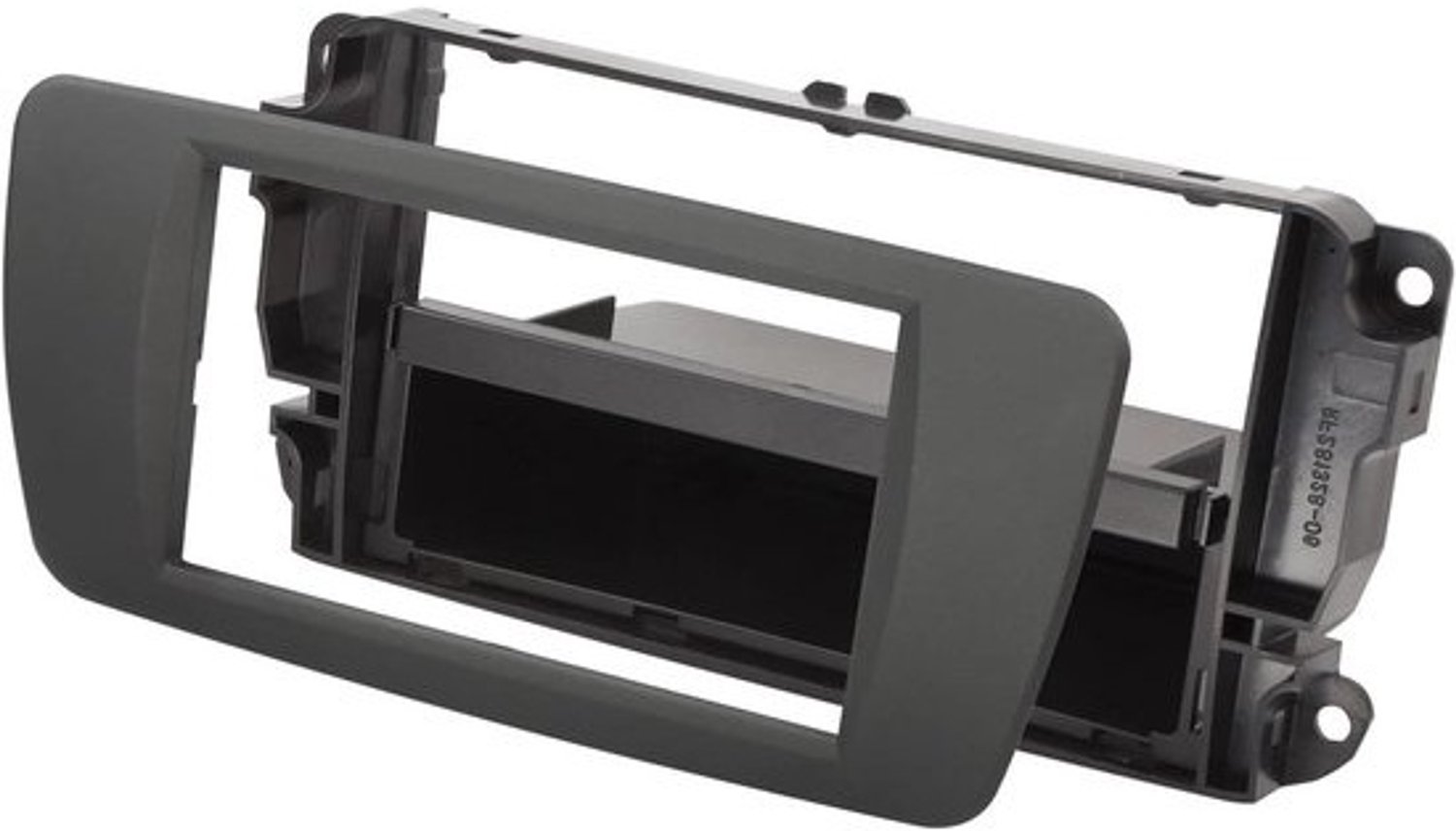 Radioframe 2-DIN - Inbouwframe met vak - Autoradio inbouwen - Specifiek voor model - 1-2 DIN - Tuam grey