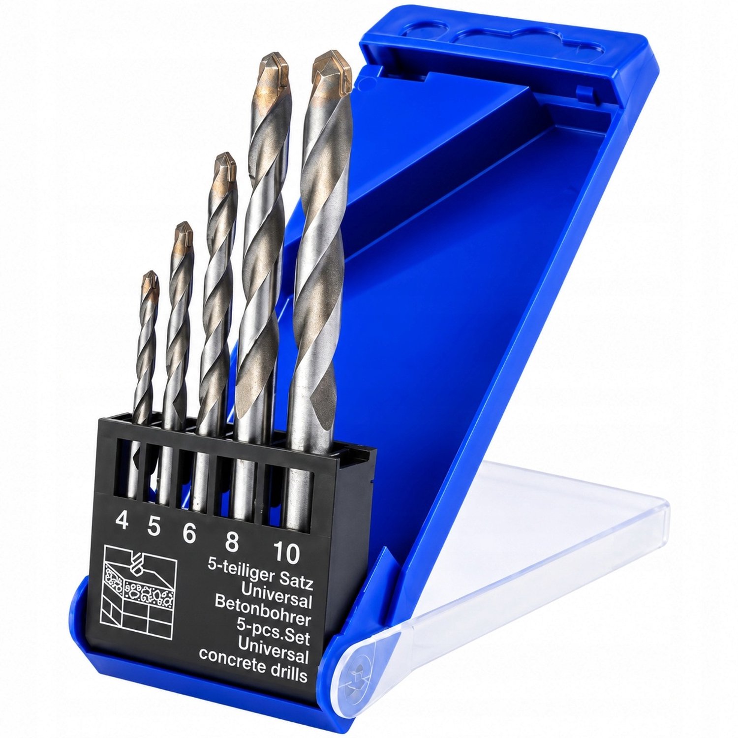 Krypton Betonboor Set HM Cilindrische Schacht 5 Stuks 4-10mm
