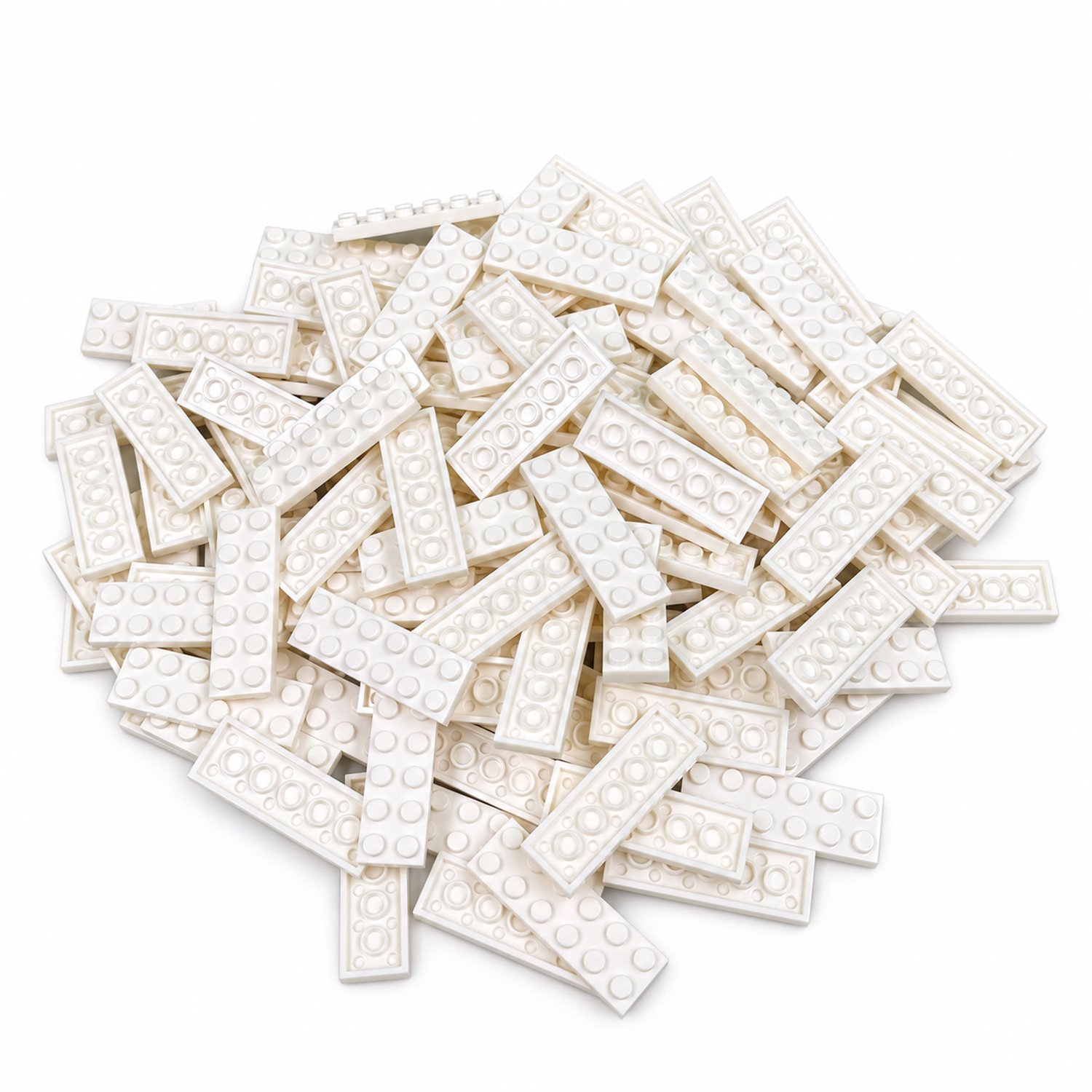 100 Bouwstenen 2x6 plate | Wit | Compatibel met Lego Classic | Keuze uit vele kleuren | SmallBricks