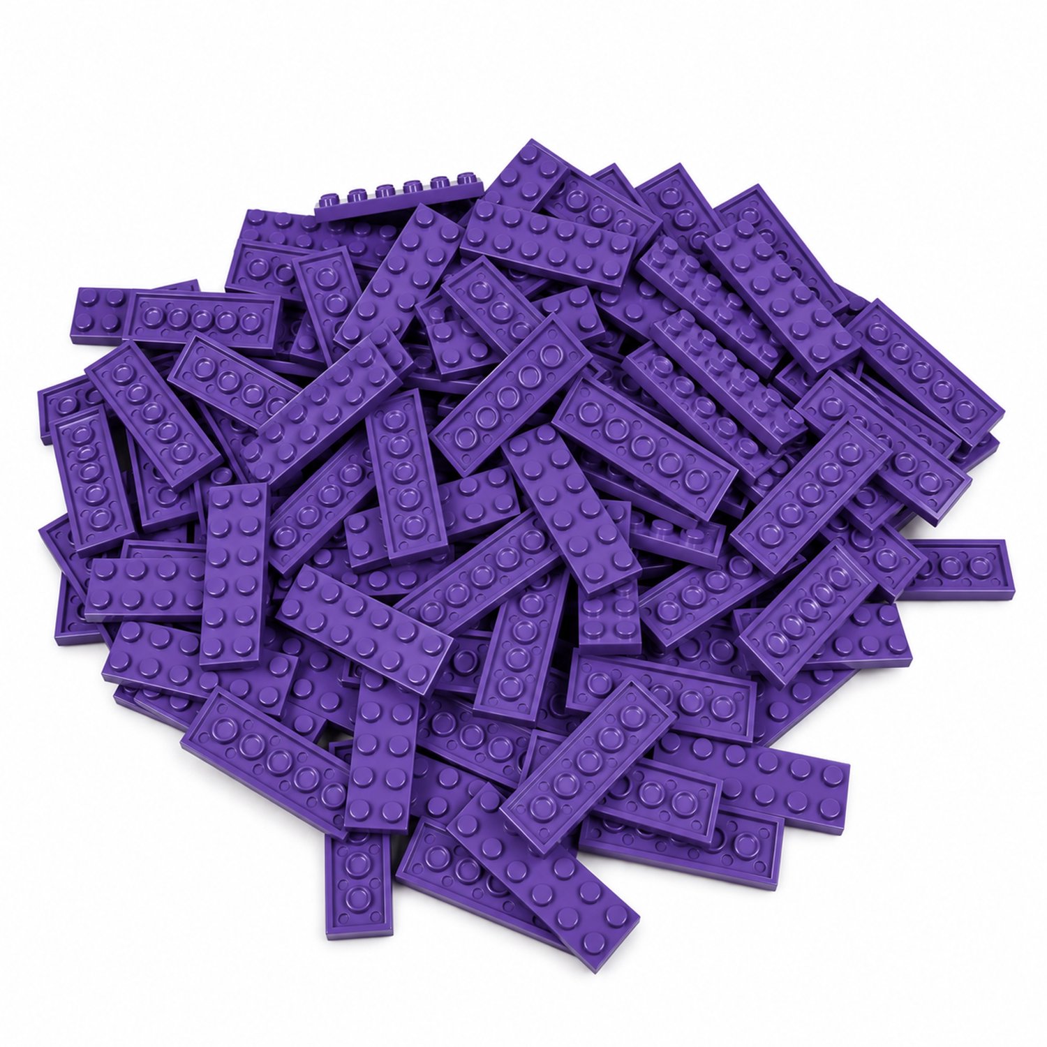 100 Bouwstenen 2x6 plate | Paars | Compatibel met Lego Classic | Keuze uit vele kleuren | SmallBricks