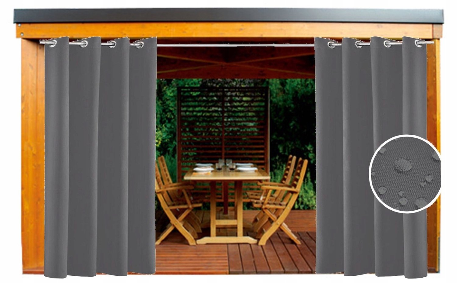 Waterdichte Tuin Overgordijn 155x230 cm - Bescherming voor Paviljoen & Terras