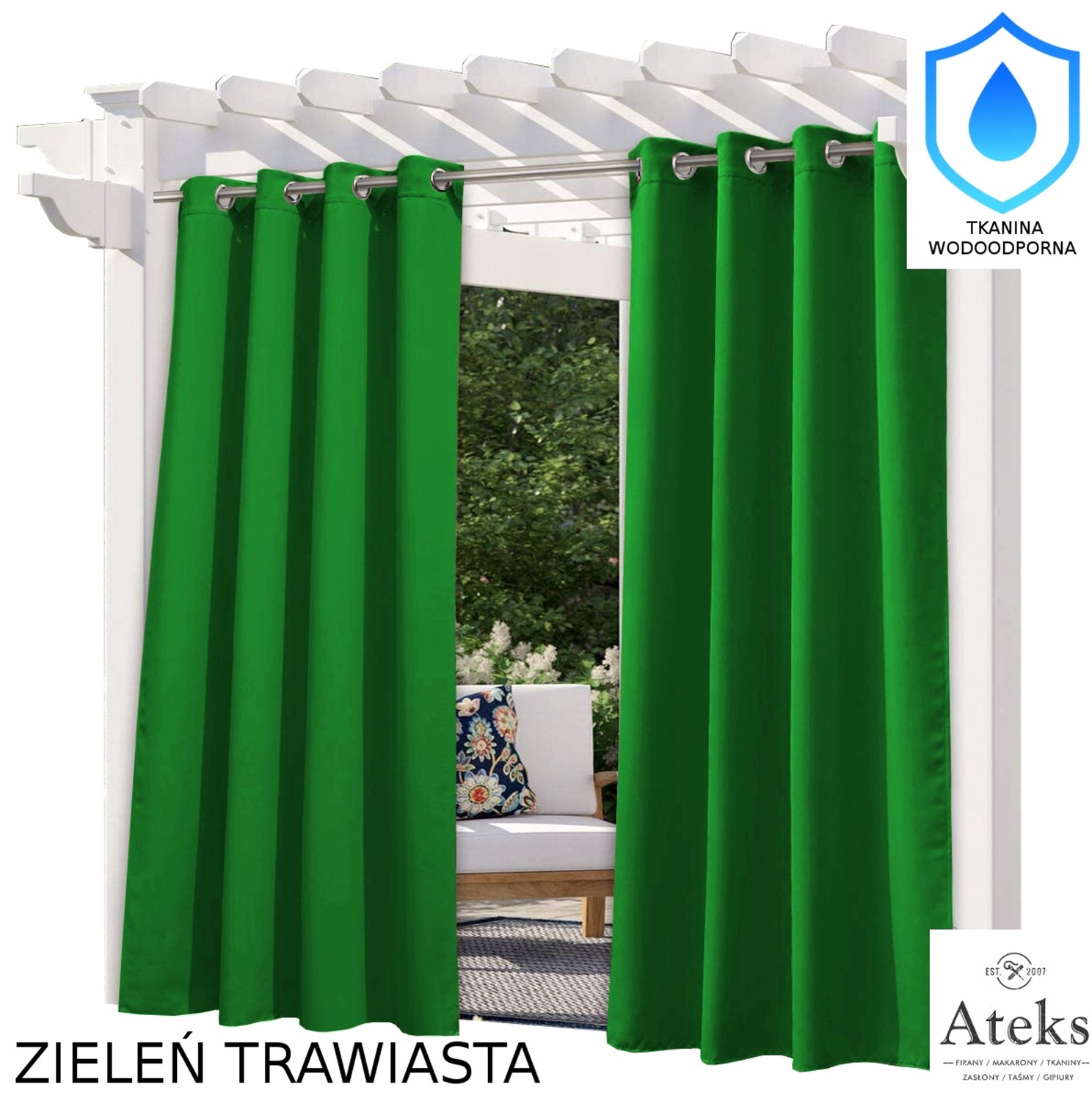 Waterdichte Tuindoek 155x250cm Hoog Grasgroen