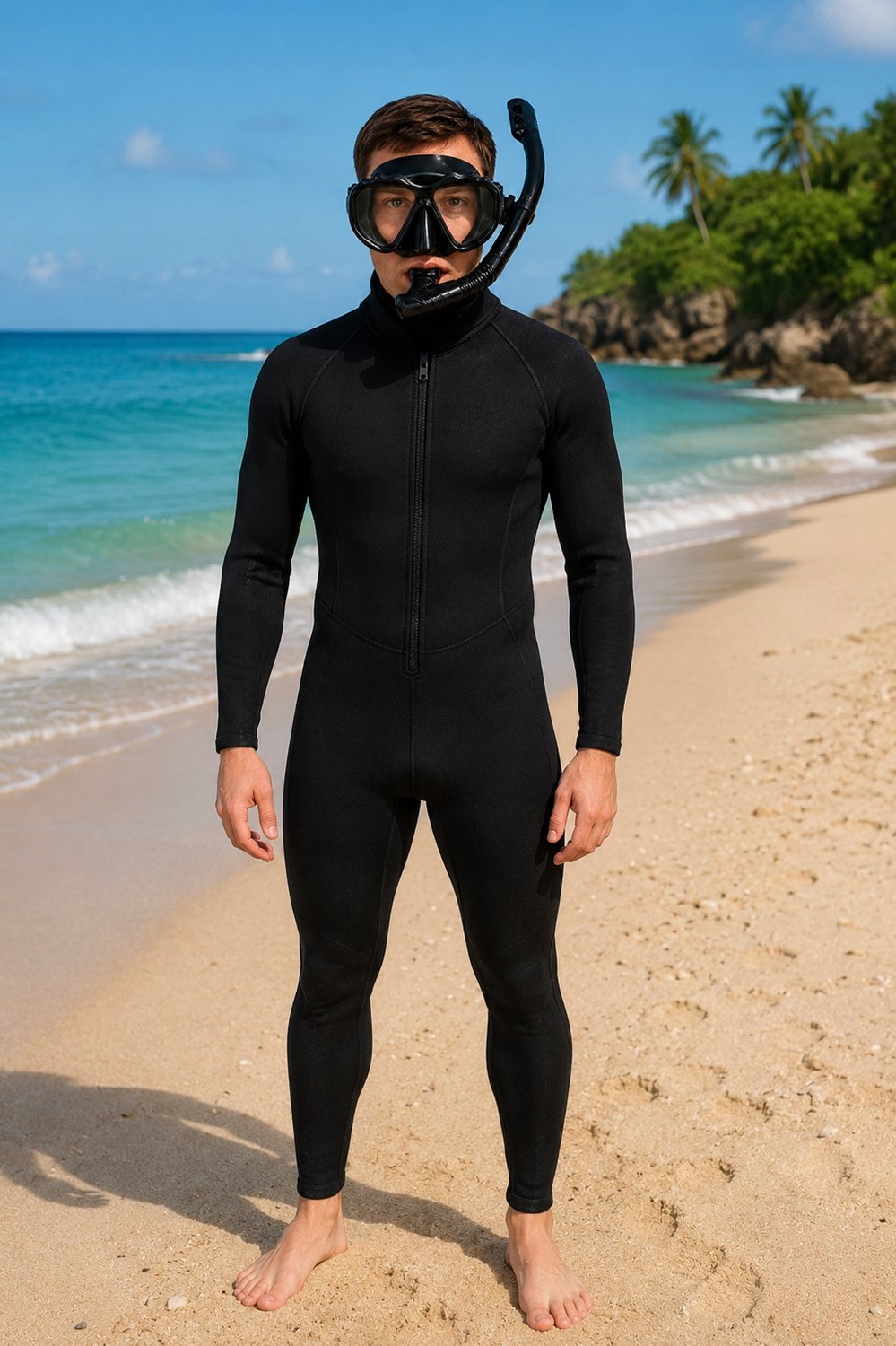 Merkloze Full Face Duikbril & Snorkel Set - 180° Zicht