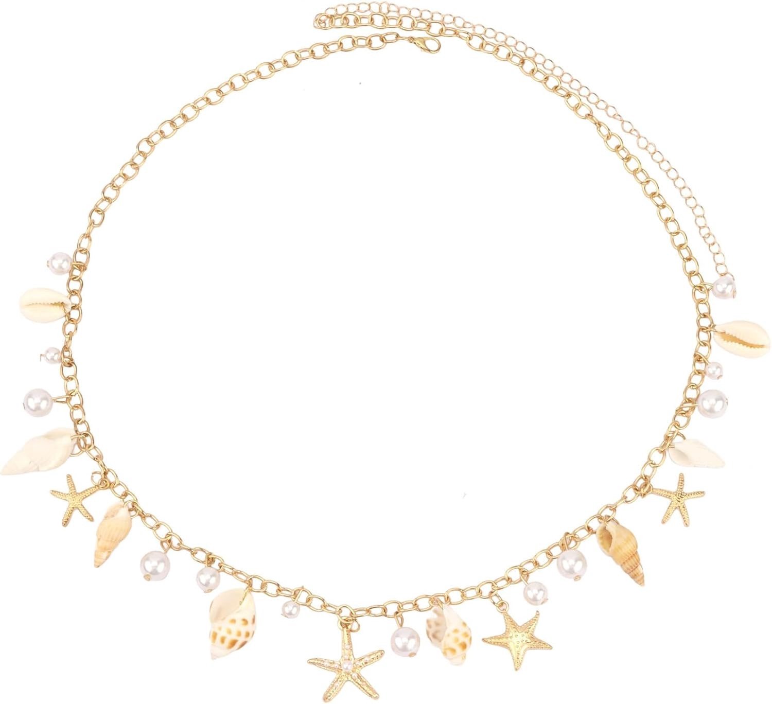 Verstelbare Metalen Lichaamsketting voor Dames, Buikketting, Tailleketting met Lange Franje voor Jurken, Jeans en Rokjes