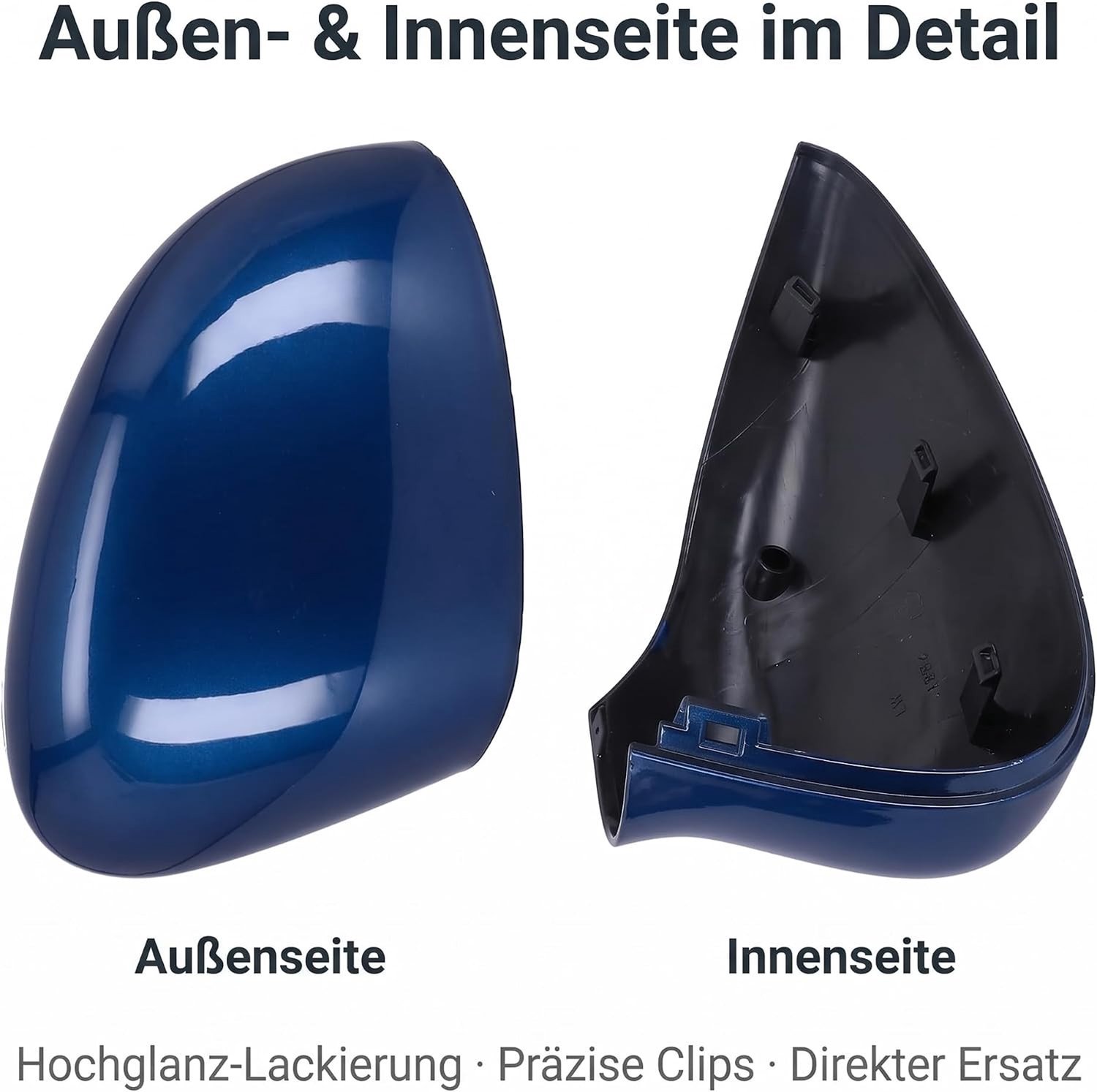 Vervangende Plastic Linker Zijspiegelkap voor Ford Fiesta MK7 (2008-2017) - Duurzaam, Lichtgewicht en Perfecte Pasvorm