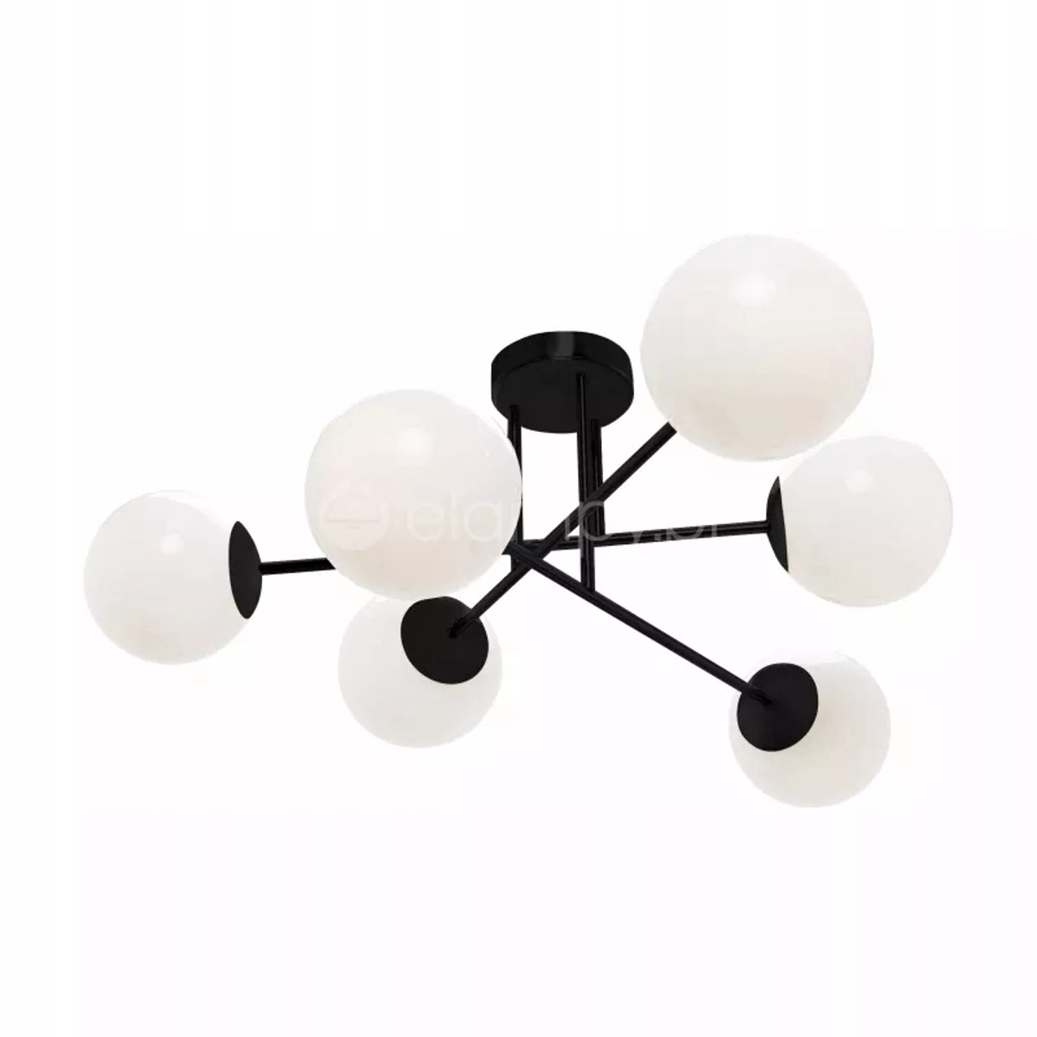 RICO Plafondlamp met Glazen Bollen - Glamour Verlichting