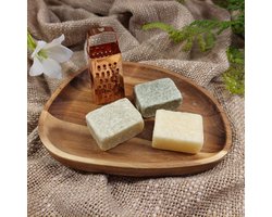 Amberblokjes set met Organische schaal - 3 geurblokjes - Koper Rasp - Cadeau set - BijJolan