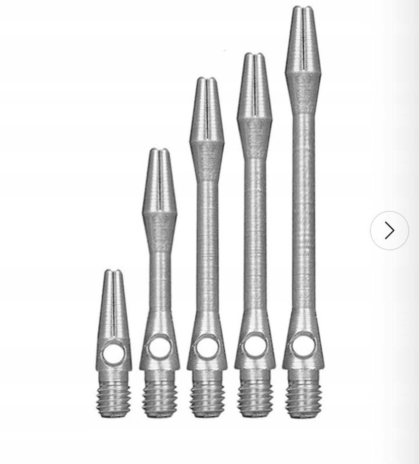 Aluminium Dart Shafts 26mm - 6 Stuks