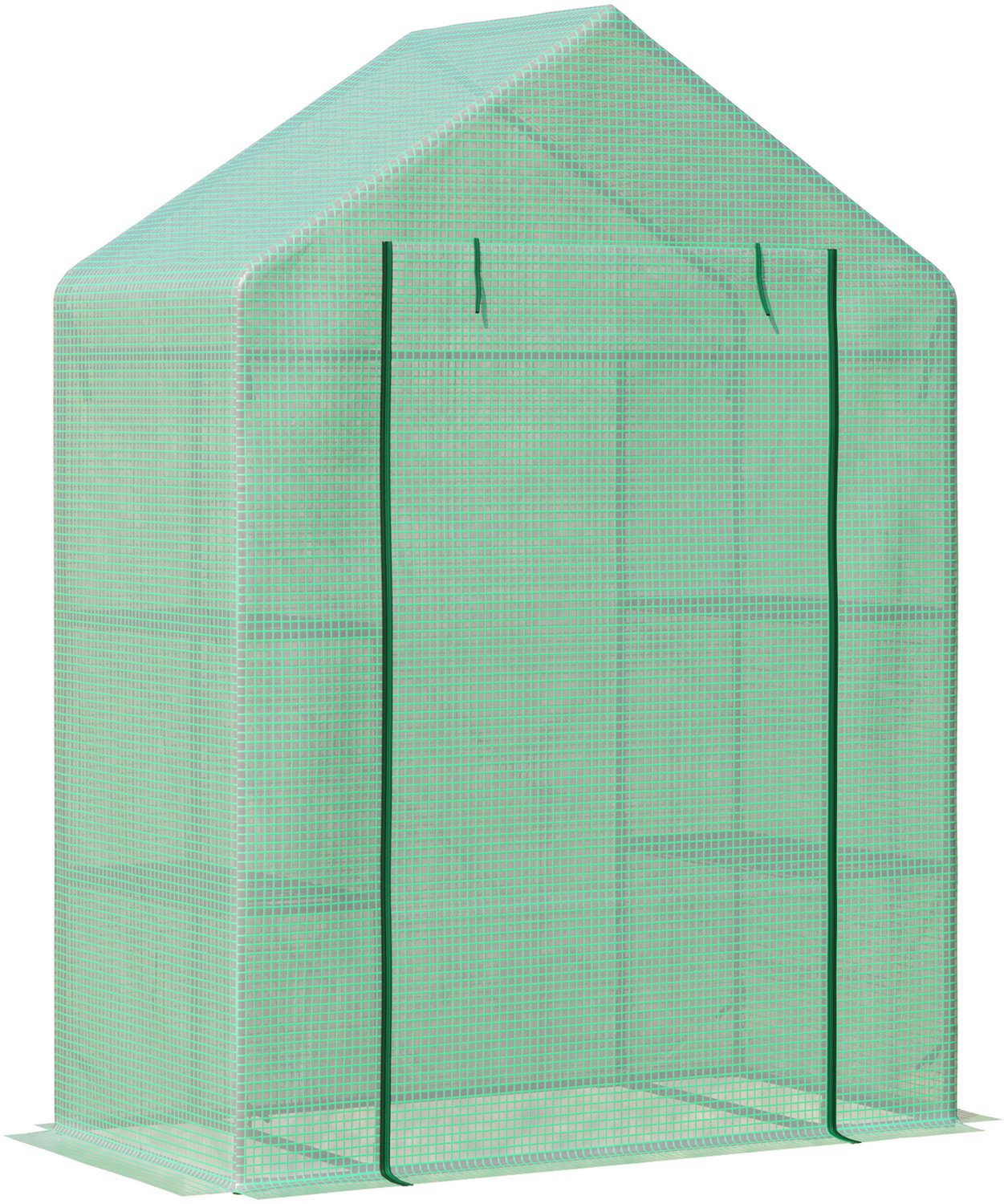 Sunona Foliekas - Met 6 planken en roldeur - 141 x 72 x 191 cm - Groen