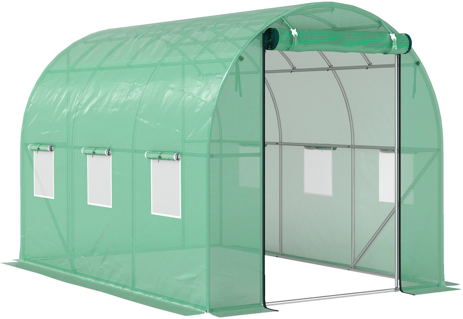 Sunona Foliekas - Met roldeur en netvensters - 300 x 200 x 197 cm - Groen