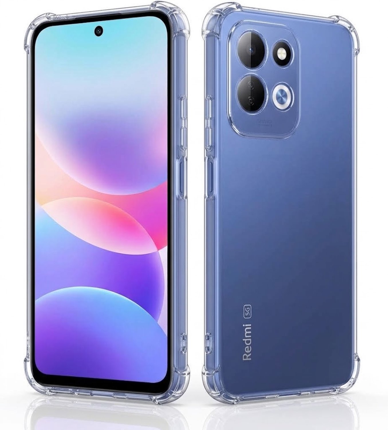 Casemania Hoesje Geschikt voor Xiaomi Redmi 17 5G/4G - Transparant - Anti-Shock Back Cover - Extra Stevig Val- en Stoot-Bescherming