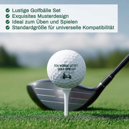 3-Pack Grappige Golfballen in Cadeaudoos - Origineel Cadeau voor Verjaardagen, Vaderdag en Kerst - Perfect voor Golfers, Vrienden en Familie — afbeelding 5