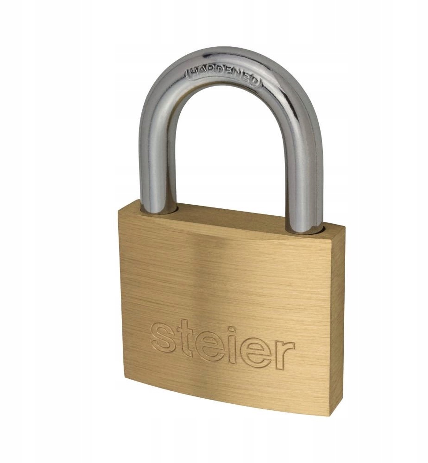 Steier KM-50 Messing Hangslot met 3 Sleutels