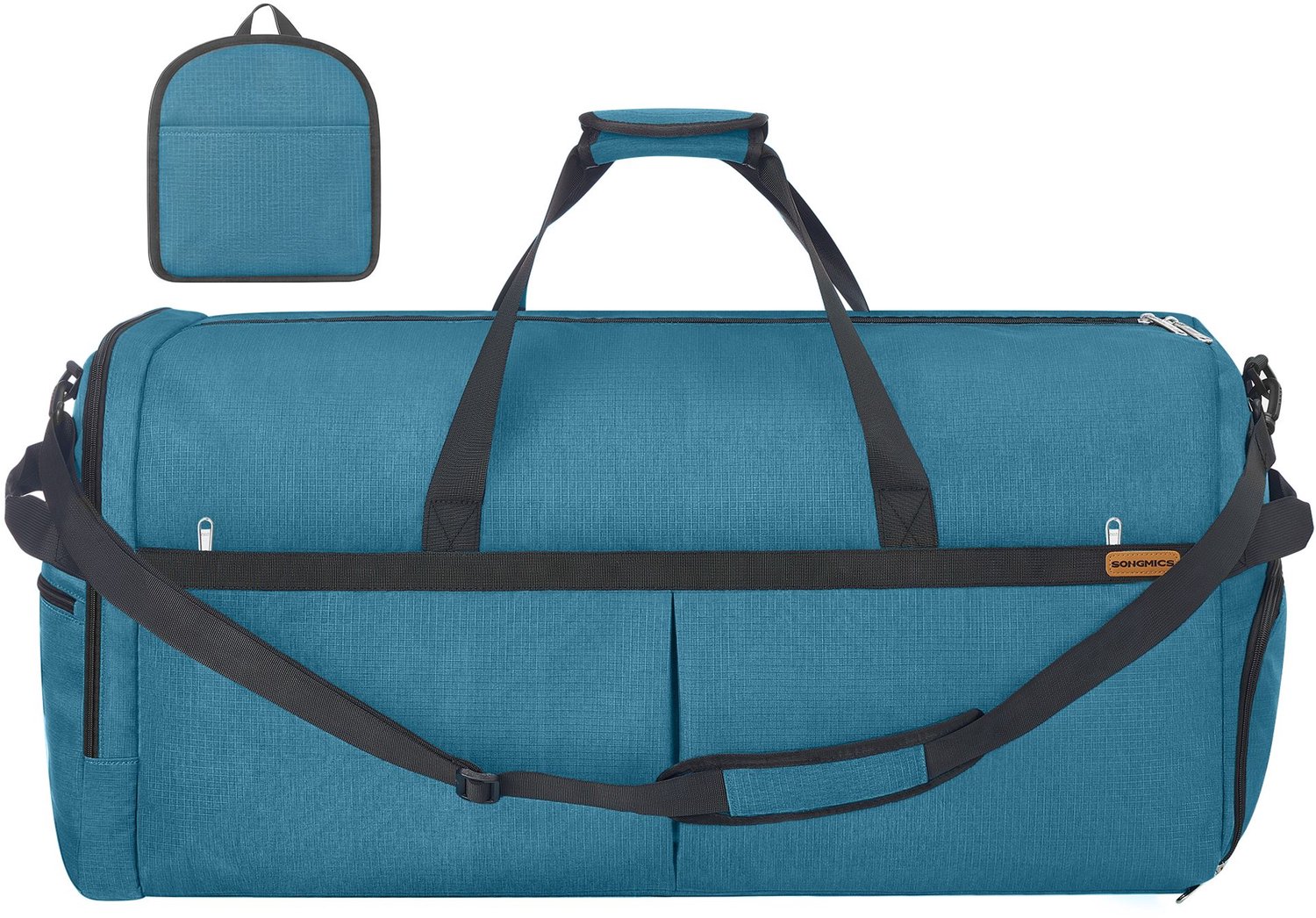 Extra grote opvouwbare sporttas met gescheiden vakken – 120 l – blauw