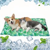 Famanu – Koelmat voor honden van niet-giftige gel, zelfkoelende hondenmat, opvouwbaar en ideaal voor huisdieren