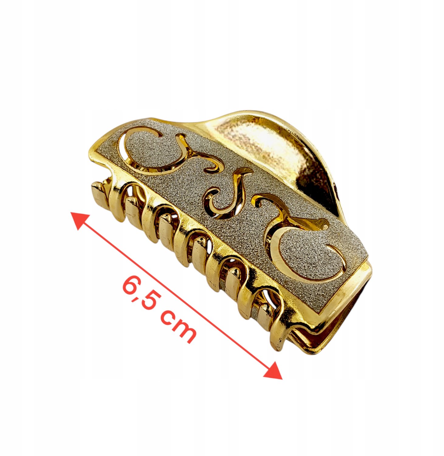 Gouden Glitter Haarclip - Kaaksluiting voor Haaraccessoires