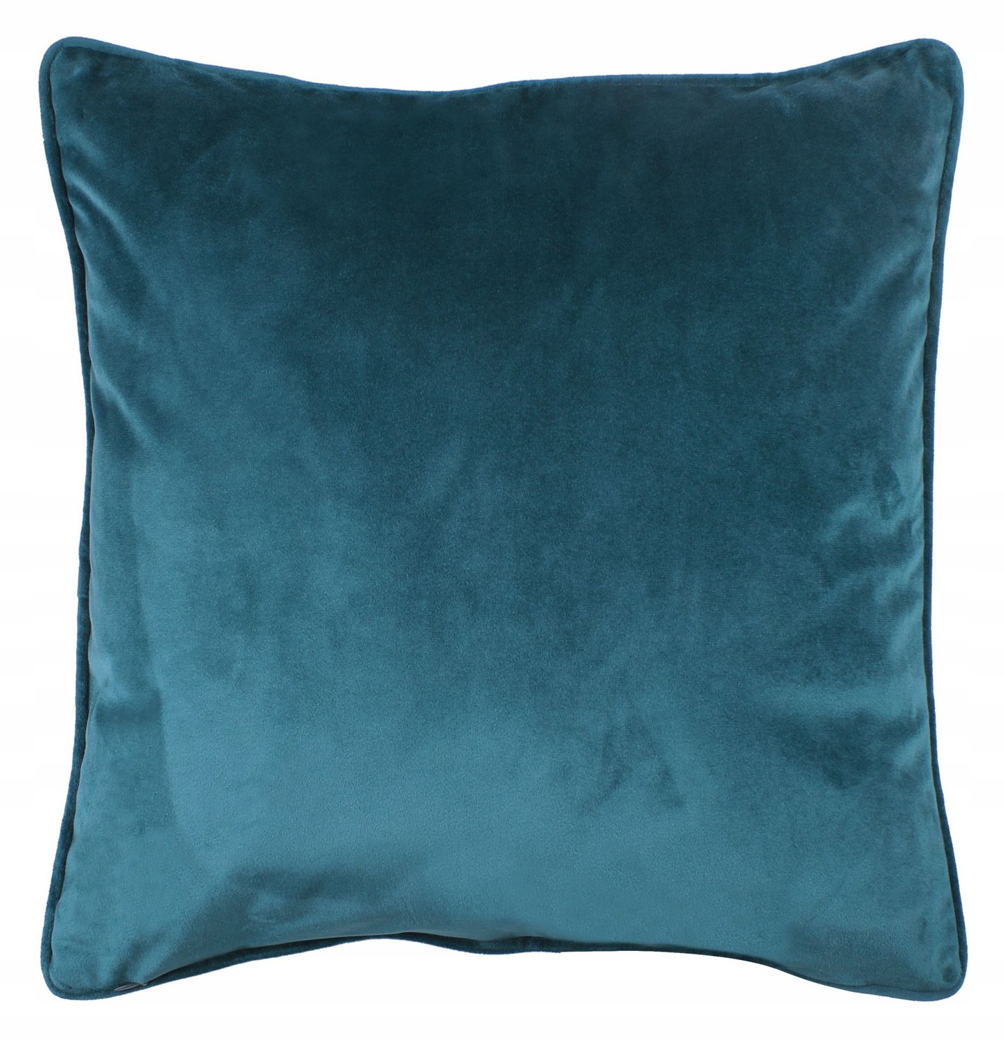 Decoratieve Kussen 45x45cm Zeegroen Zacht Velours met Bies