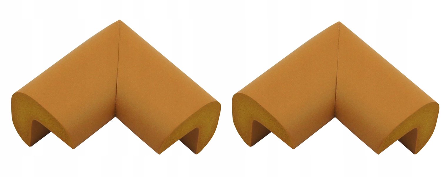 Hoekbeschermers van schuim (2 stuks) - Houtkleurig