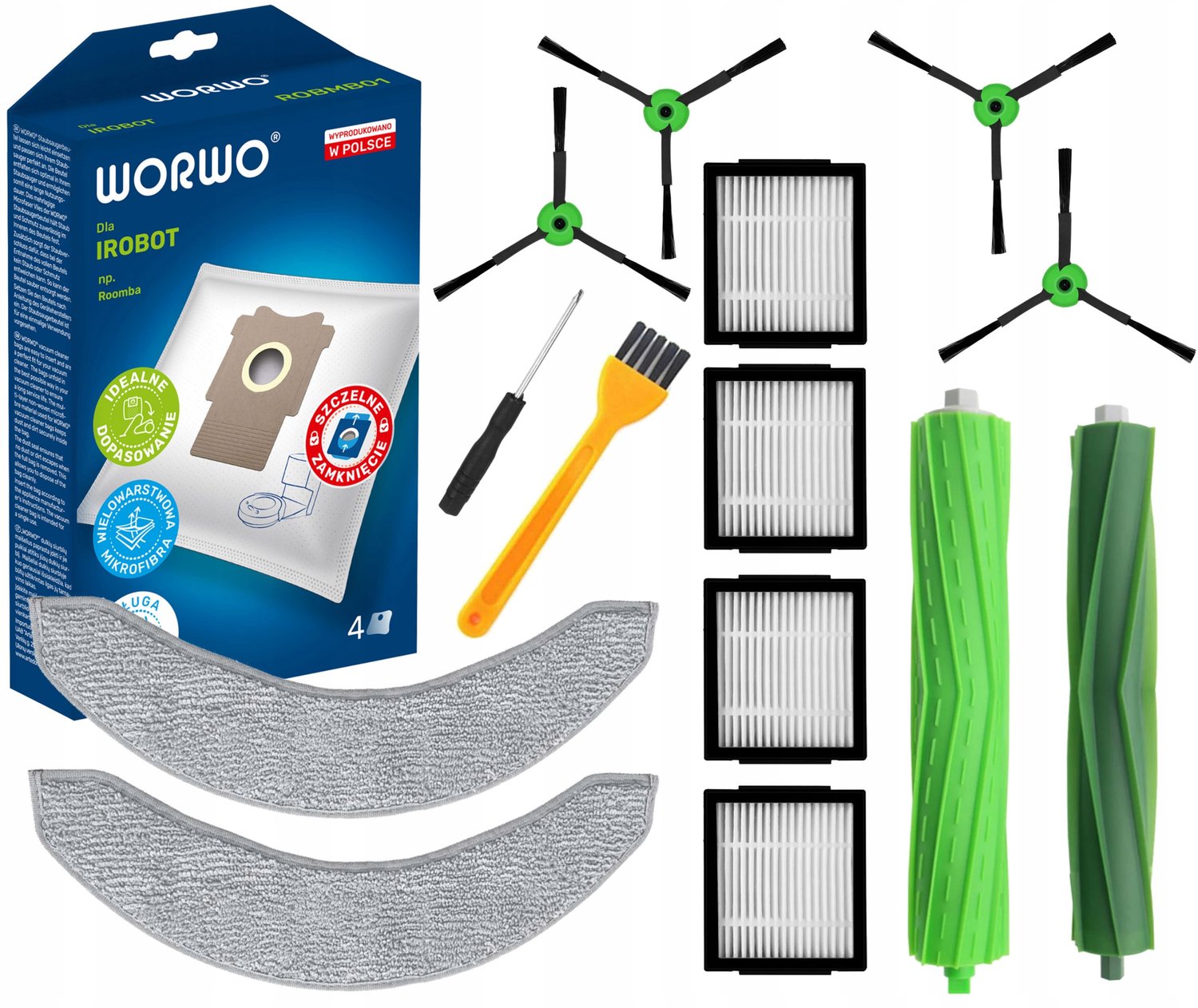 Accessoireset voor iRobot Roomba Combo J7+ J9+ - Filters, Borstels, Mops