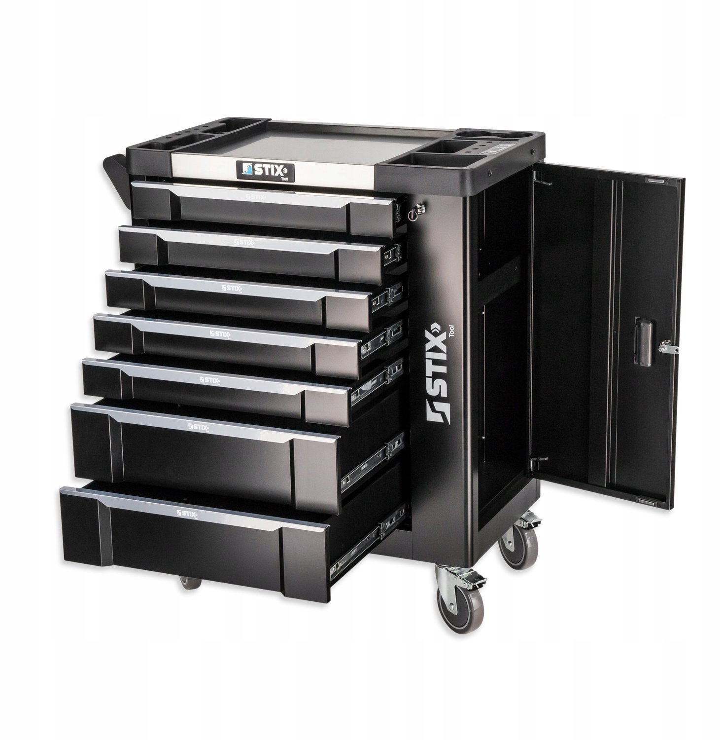 Stix UltimatePro A7 Gereedschapswagen - 7 Lades, Zijvak