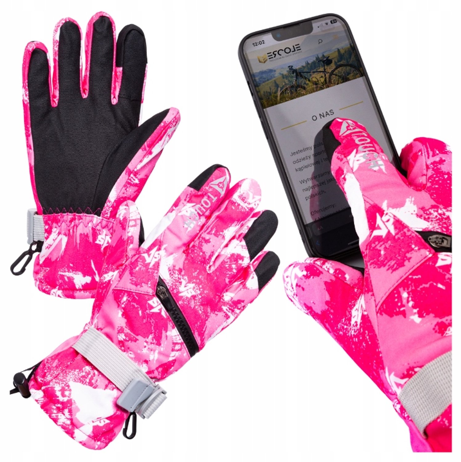 Dames Ski- & Snowboardhandschoenen Waterdicht & Warm Roze