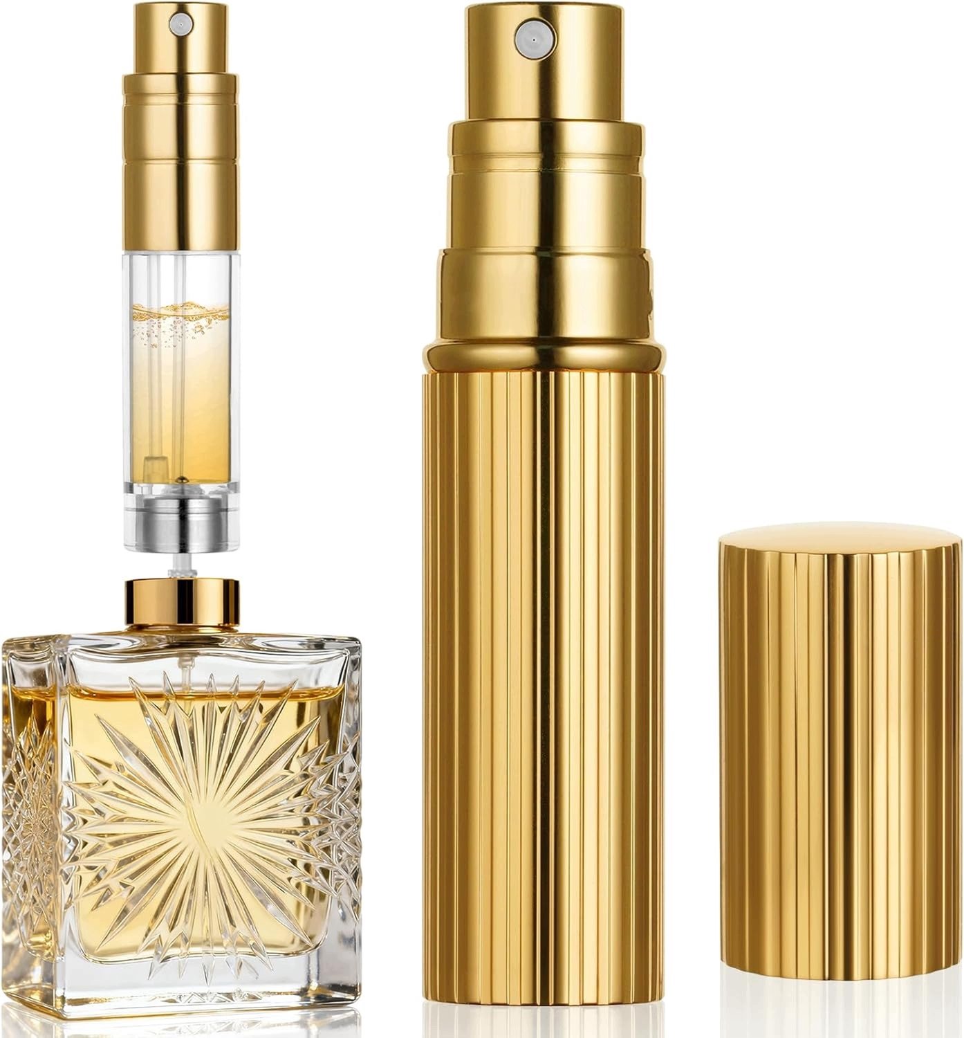 Merkloze Parfumverstuiver 5ml - Aluminium Reisatomizer