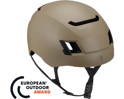 BBB Cycling BackStreet E-bike Fietshelm met Verlichting - Geavanceerde ERT Bescherming - Magnetische Fidlock Sluiting - Bruin - M - BHE-185