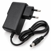 Jumalu 12V 1A Voedingsadapter – 12W AC/DC Adapter – 5,5 x 2,1 mm DC Plug – voor CCTV Camera, LED Strip, Router & Elektronica – Zwart