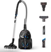 Philips Stofzuiger zonder Zak FC9747/09 - Zuigmond met LED Verlichting - Lang Snoer - Alle Vloertypen - Met HEPA 13 Allergiefilter - Incl 3 Extra Mondstukken - Zwart