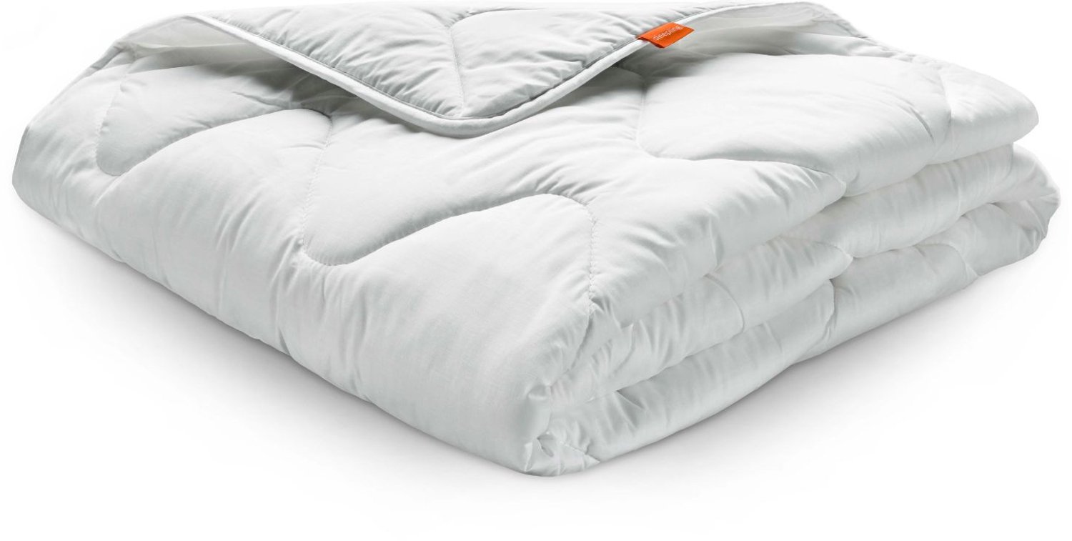 Sleepling Basic 100 all-season dekbed 240 x 260 cm | medium overgangsdekbed | Made in EU | Ökotex 100 | wasbaar op 60 graden | warmteklasse garantie | 100% fijne microvezel | wit