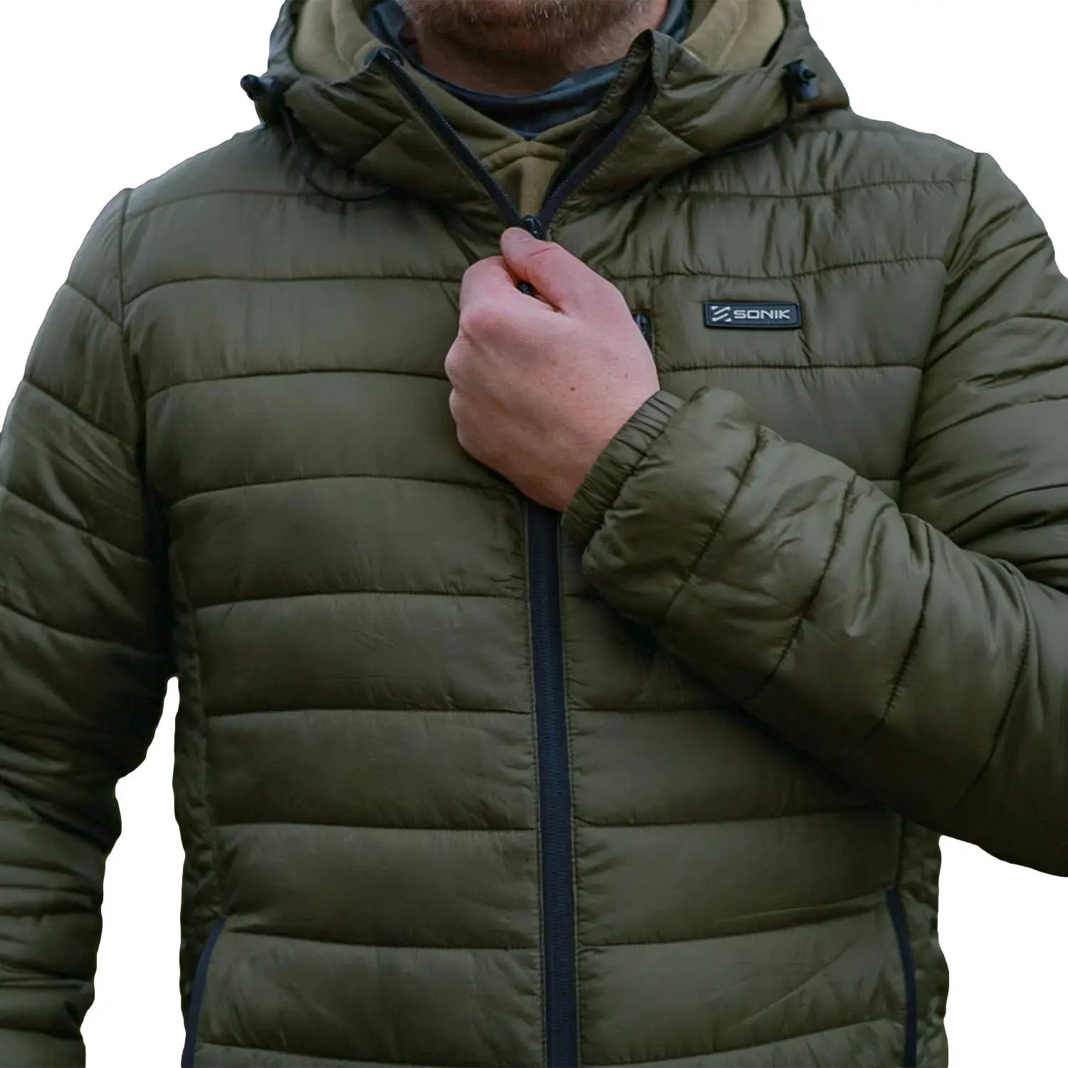 Donsjack Sonik Packaway Groen