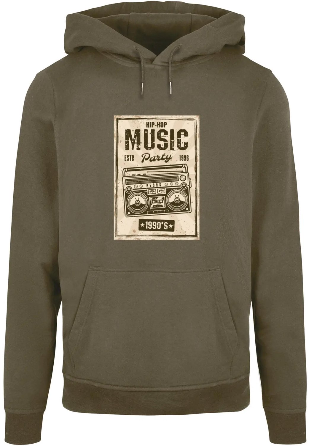 Basic sweatshirt met capuchon Mister Tee Retro Boom Groen