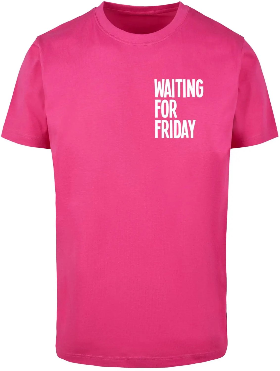 T-shirt met ronde hals Mister Tee Waiting For Friday Roze