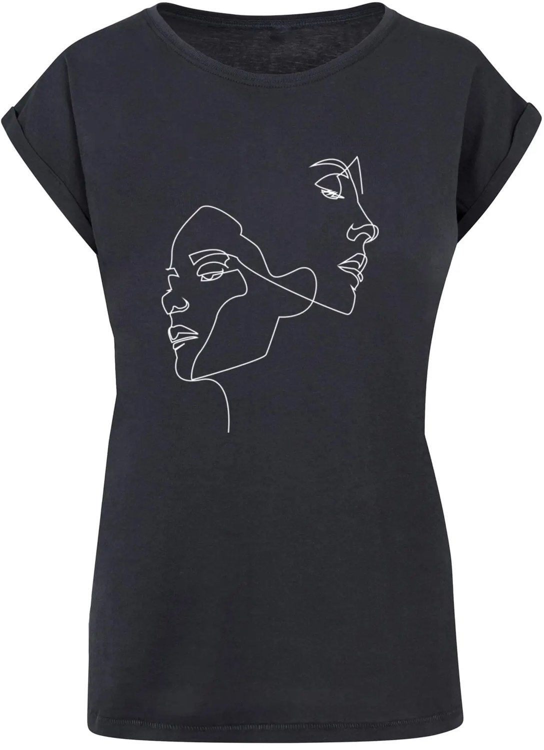 T-shirt dames Mister Tee One Line Blauw
