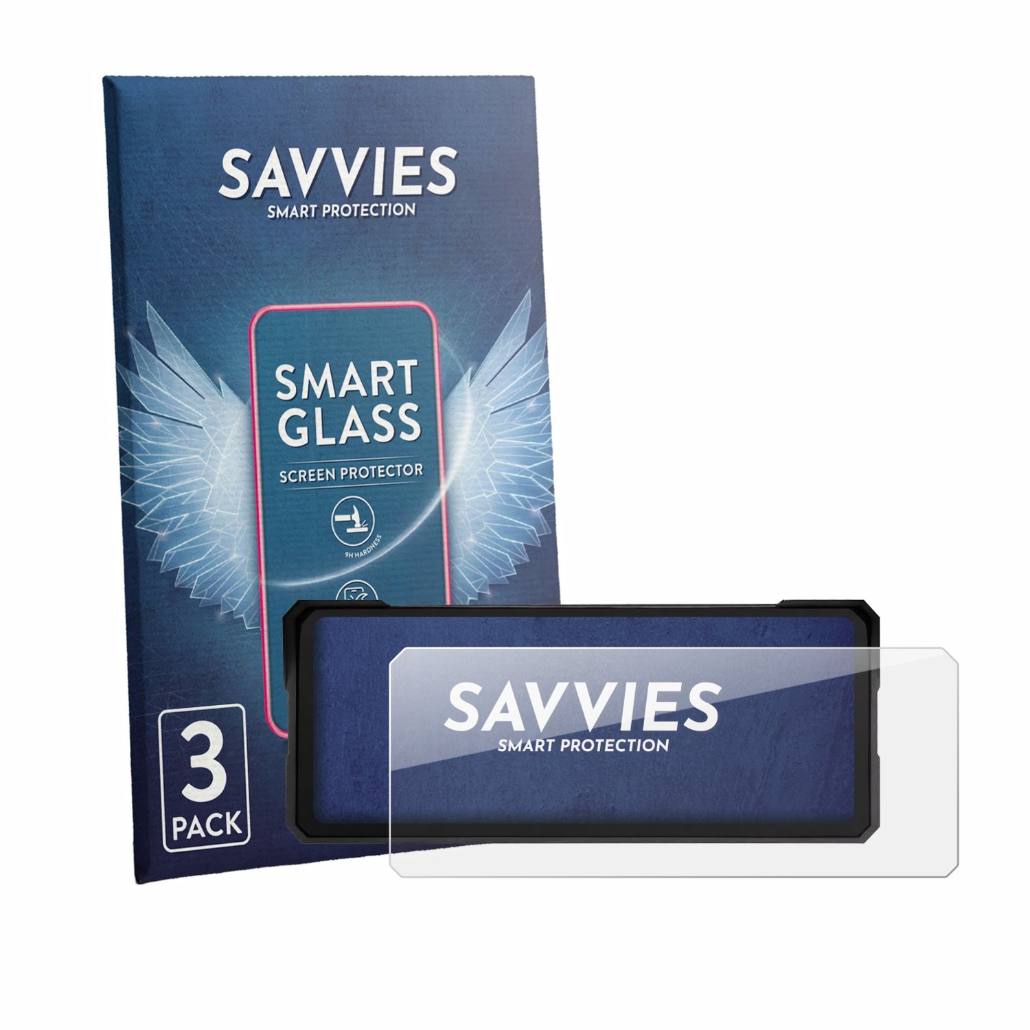 3 Stuks Savvies Screenprotector - geschikt voor Jansite MT36 8.1" - beschermfolie glas transparant