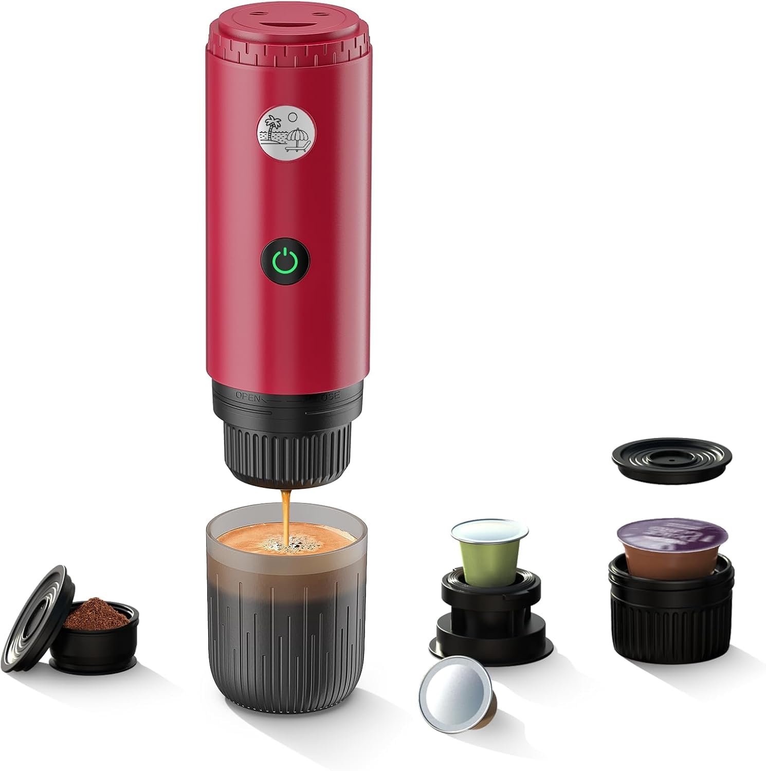 Draagbaar 3-in-1 Koffiezetapparaat met Automatische Verwarming