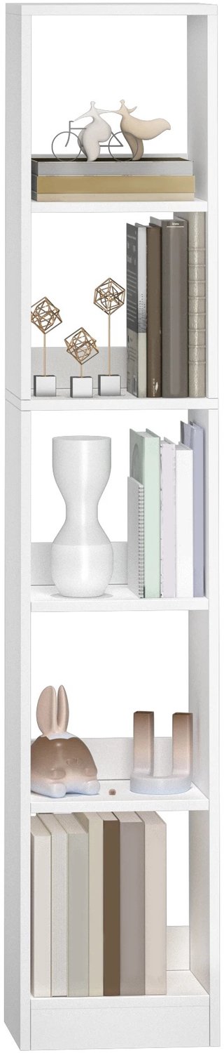 Atlasyx Boekenkast - Kast - 24 x 30 x 153,2 cm - Wit