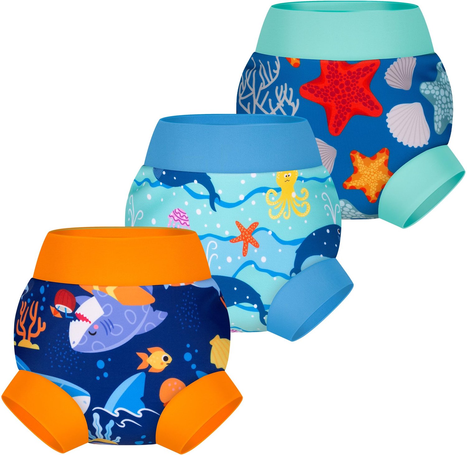 Herbruikbare Zwemluiers voor Baby's, 3 Stuks