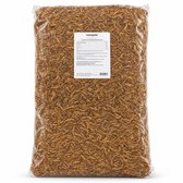 Lutopets Meelwormen Gedroogd - 5 kg (30 liter) - Buitenvogelvoer voor Tuinvogels - Eiwitrijk Insectenvoer - Ook voor Vijvervissen
