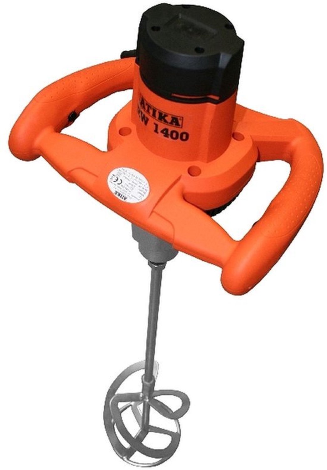 Roerwerk Elektrisch - 1400 RPM Toerental - 230 V Vermogen - Snelstaal Blad - Oranje Kleur